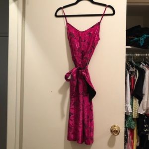 Vintage Pink 100% Silk 60s Dress